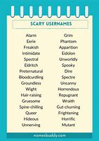 Image result for Scary Usernames