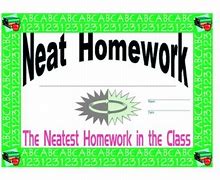 Image result for Neat Homework