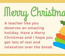 Image result for Christmas Card to Teacher From Parents