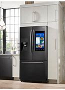 Image result for Stainless Steel Fridge with Black Appliances