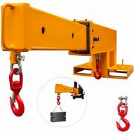 Image result for Adjustable Pivoting Forklift Jib Boom Crane, 30" Centers, 4000 Lbs. Capacity