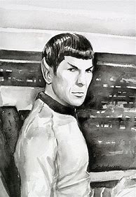 Image result for Grayscale Star Trek Art