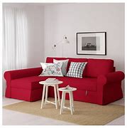 Image result for IKEA Red Sofa