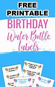 Image result for Birthday Water Bottle Labels