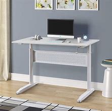 Image result for Sit Stand Computer Workstation Adjustable Height Standing Desk