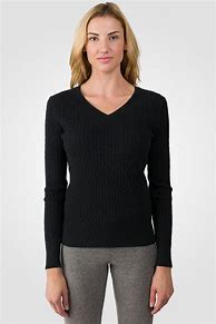 Image result for Women's Cable Knit Sweater Black