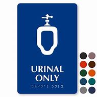 Image result for Urinal Signs