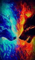 Image result for Cool Anime Fire Wolves
