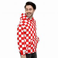 Image result for Red and White Checkered Hoodie