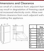 Image result for Refrigerator Clearance Space