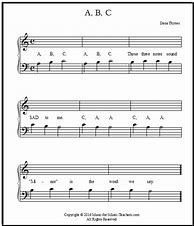 Image result for Beginner Piano Sheet Music with Letters