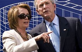 Image result for Nancy Pelosi George Bush