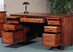 Image result for Solid Wood Home Office Desk