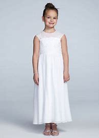 Image result for David's Bridal Weddings | Chiffon Feminine Wedding Dress, White, (Size 8 (M) | Tradesy
