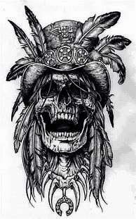 Image result for Skull Tattoo Drawings for Men