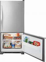 Image result for 18 Cu FT Top Freezer Refrigerator in Black