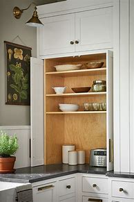 Image result for Kitchen Appliance Storage Cabinet