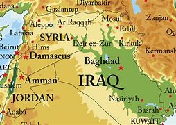 Image result for Map of Iran Iraq Syria