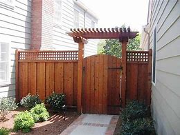 Image result for Gate Designs Wood Fence for Yard