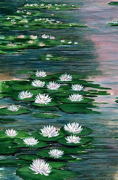 Water Lily Pads Painting by Steven Schultz - Fine Art America