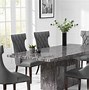 Image result for 59" Modern Extendable White Dining Table Set With 2 Chairs & Tempered Glass Top