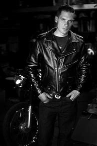 Image result for Greaser Wearing Leather Jacket