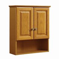 Image result for Home Depot Bathroom Wall Cabinets with Glass Doors