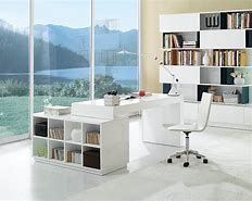 Image result for Home Office White Desk Furniture