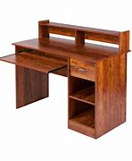 Image result for Computer Desk with Hutch and Keyboard Tray