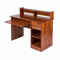 Image result for Rustic Desk with Hutch and Drawers