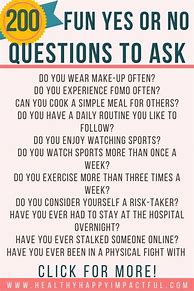 Image result for Yes or No Questions to Ask Your Friends