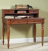 Image result for Small Wood Writing Desk with Drawers