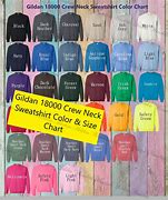 Image result for List of Gildan Crewneck Sweatshirt Colors