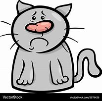 Image result for Sad Cat Cartoon