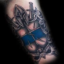 Image result for Thin Blue Line Law Enforcement Tattoo