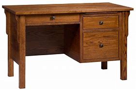 Image result for Wood Desk with Drawers