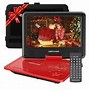 Image result for Sylvania 7 Inch Dual Screen Portable DVD Player Size: 7 Inch, Black