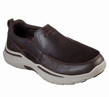 Image result for Skechers Relaxed Fit Expended Seveno Men's Slip-On Shoes, Size: 12, Dark Brown
