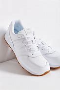 Image result for New Balance White Leather Sneakers