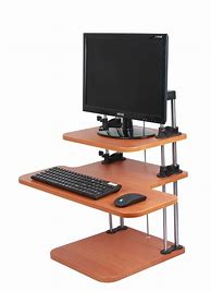 Image result for Height Adjustable Standing Computer Desk