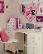 Image result for Girls Pink Desk