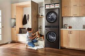 Image result for LG Wash Tower in Closet with Louver Bifold Door