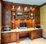 Image result for Office Furniture Built in Cabinets