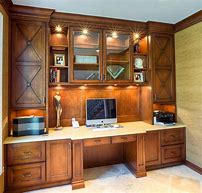 Image result for Home Office Built in Cabinets