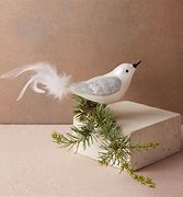 Image result for Christmas Feather Bird Ornaments, Set Of Four - Grandin Road