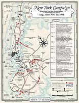 Image result for New York 1776 Map