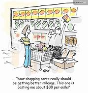 Image result for Funny Grocery Shopping Cartoon