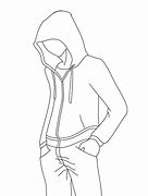 Image result for Anime Girl with Hoodie Drawing