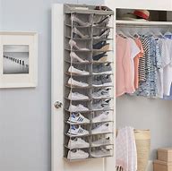 Image result for Cloth Over the Door Shoe Organizer
