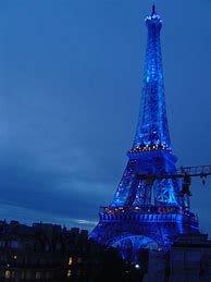 Image result for Blue Eiffel Tower Pictures Only